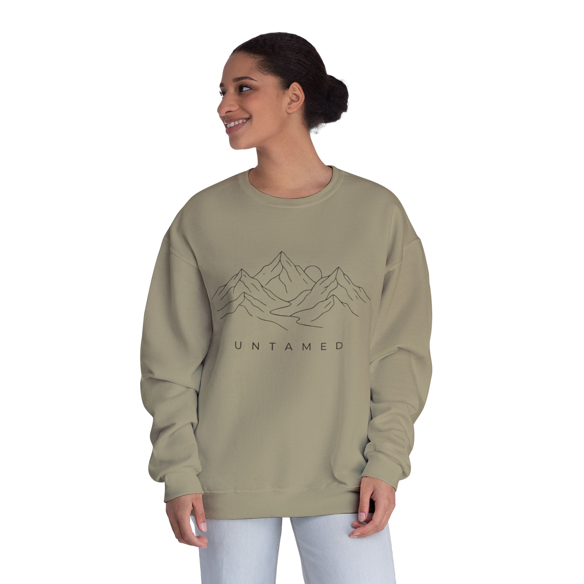 Untamed Minimal Mountain Crewneck Sweatshirt