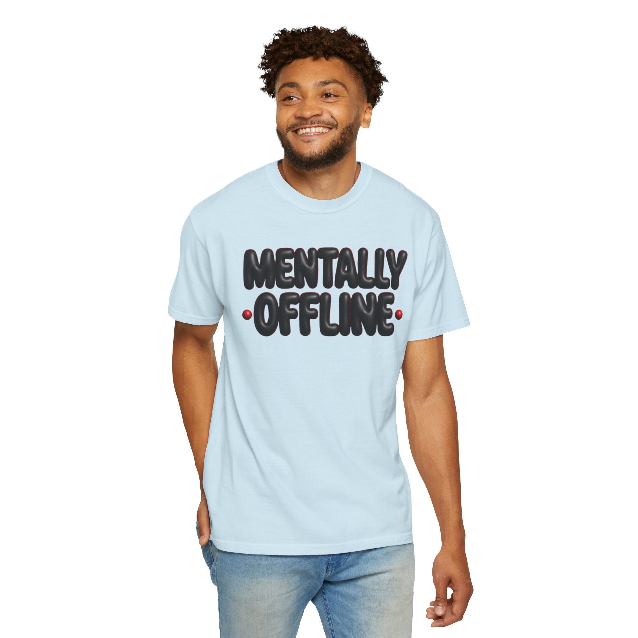 Mentally Offline Casual Statement T-Shirt