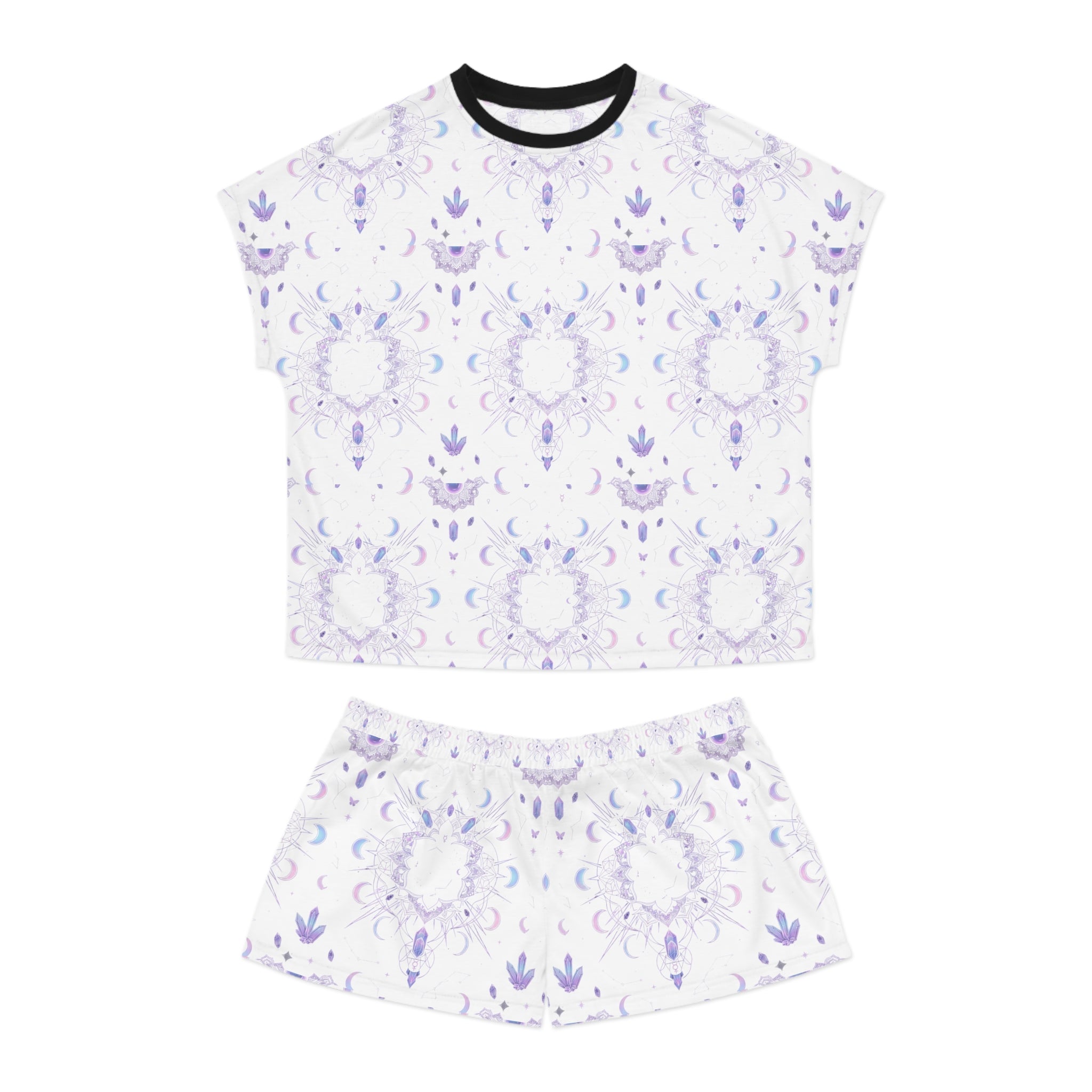Celestial Women's Short Pajama Set — Star & Moon Sleepwear