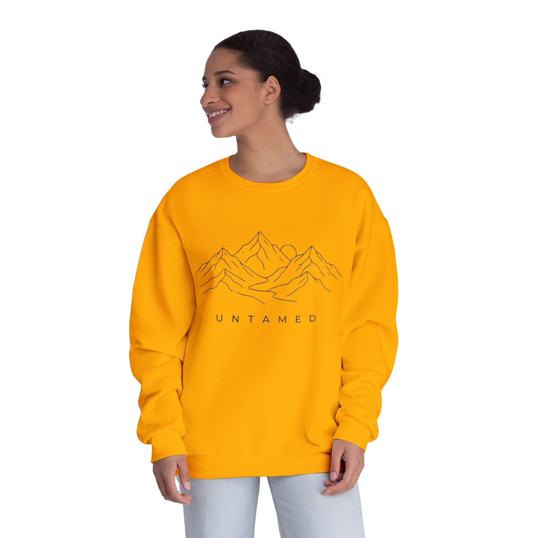Untamed Minimal Mountain Crewneck Sweatshirt