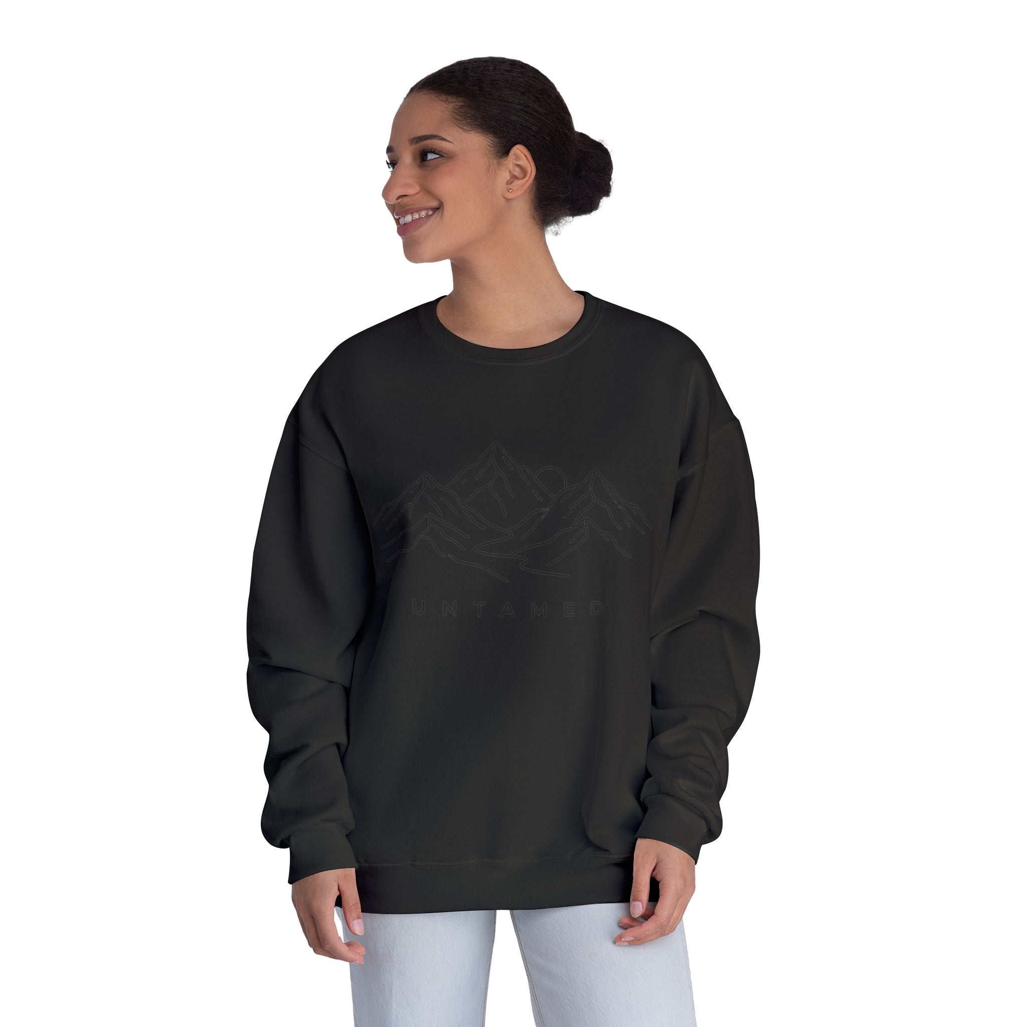 Untamed Minimal Mountain Crewneck Sweatshirt