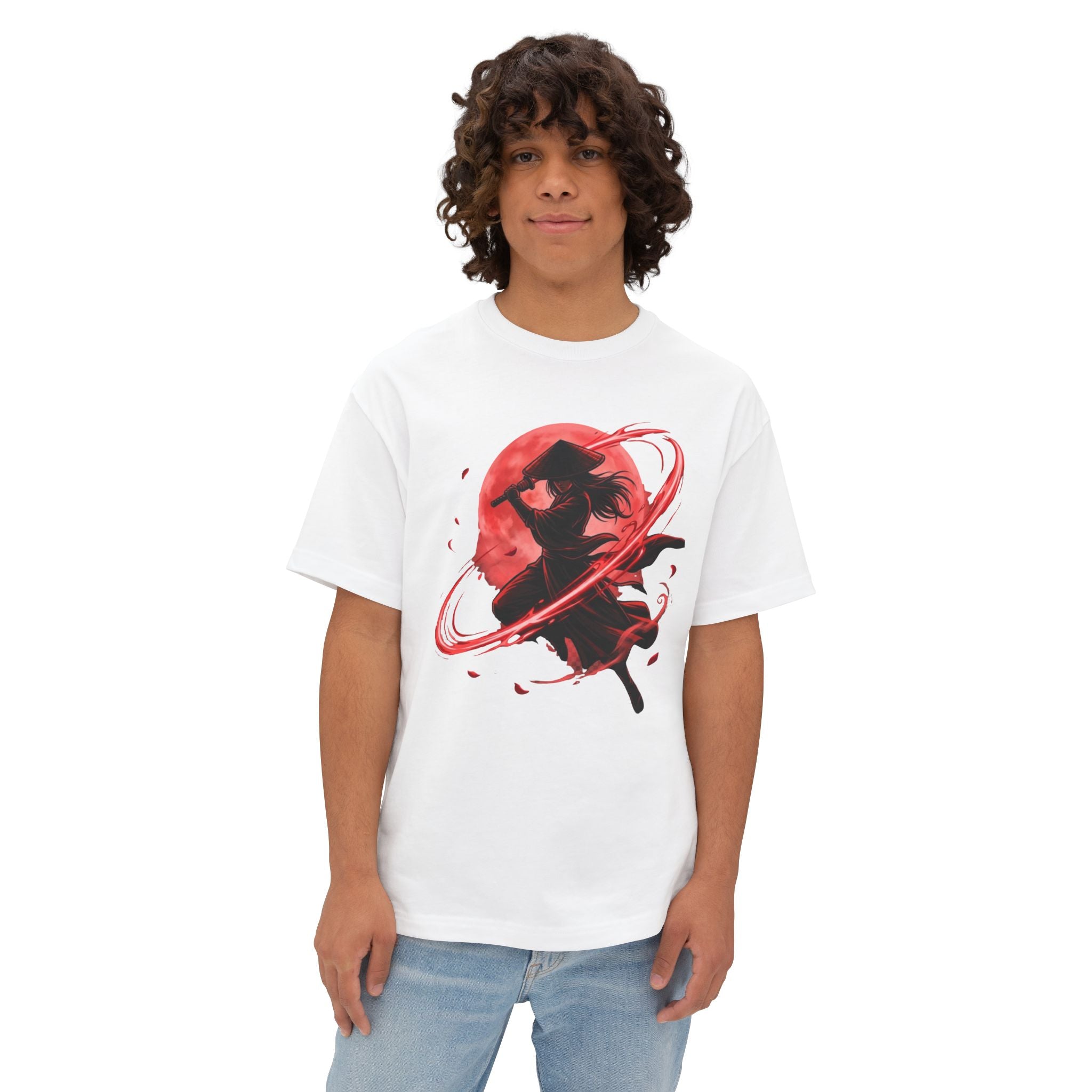 Crimson Samurai — Japanese Warrior Art Tee
