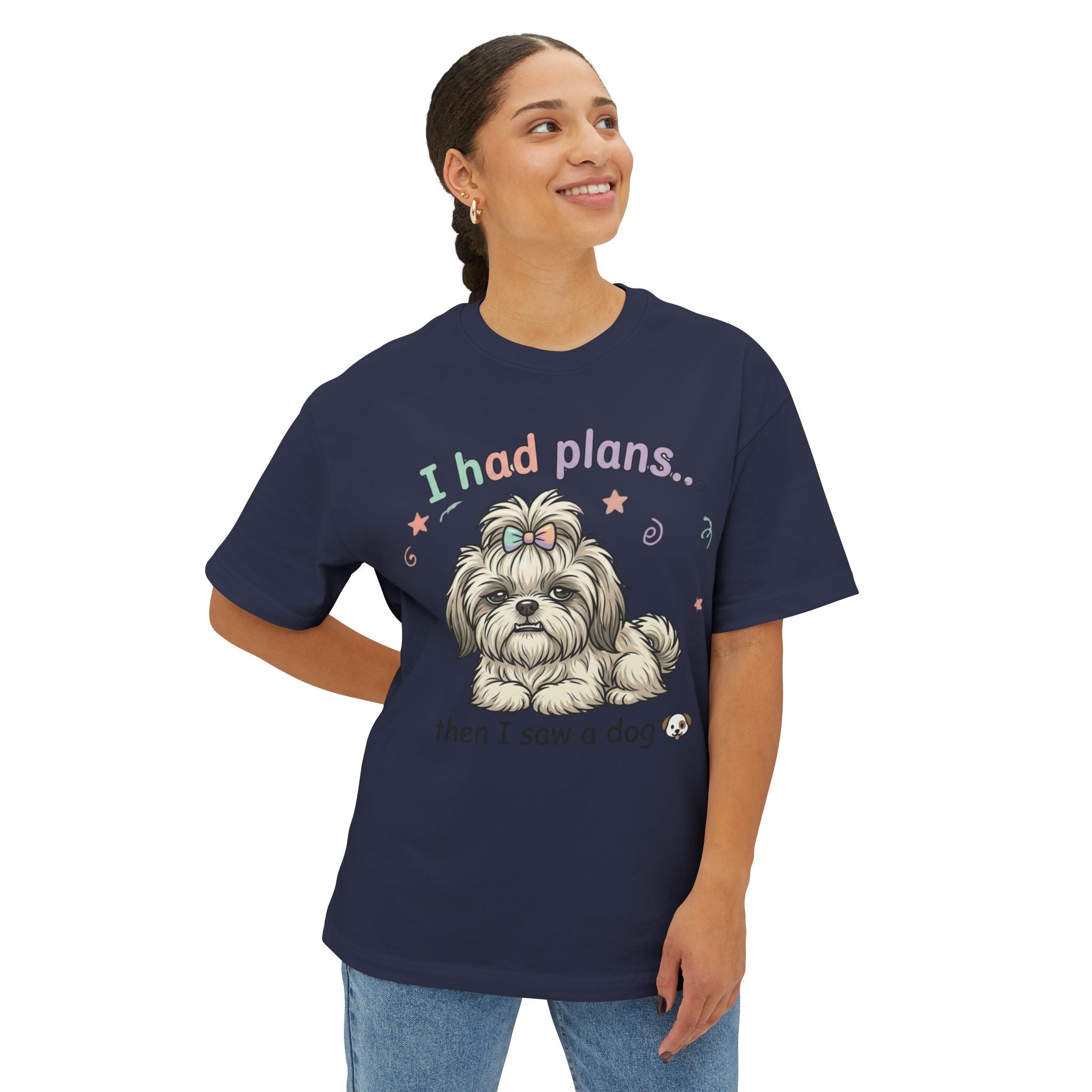 I Had Plans… Then I Saw a Dog T‑Shirt — Funny Dog Lover Tee