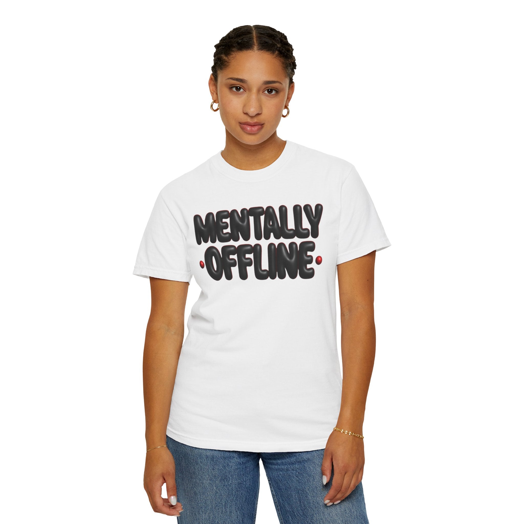 Mentally Offline Casual Statement T-Shirt