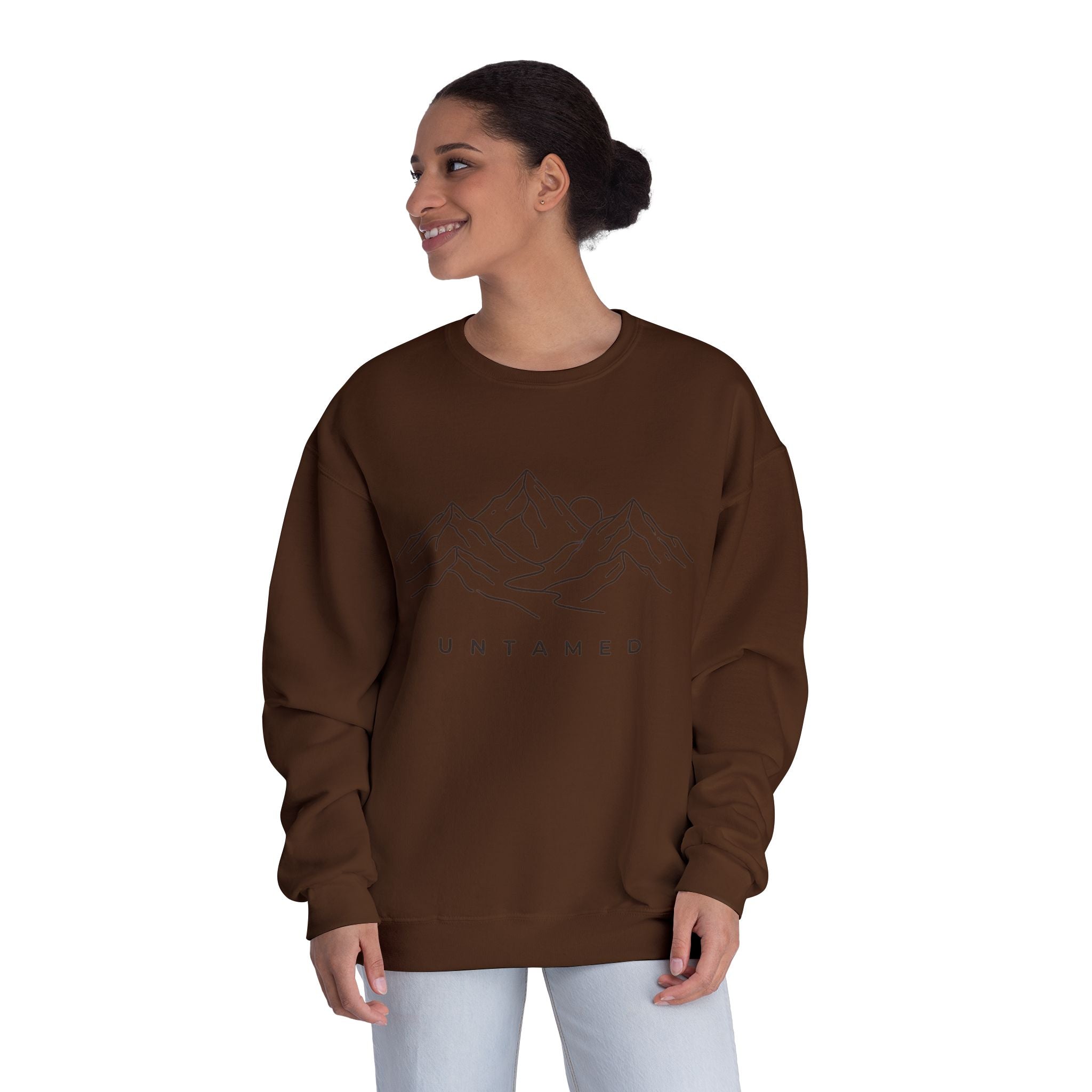 Untamed Minimal Mountain Crewneck Sweatshirt