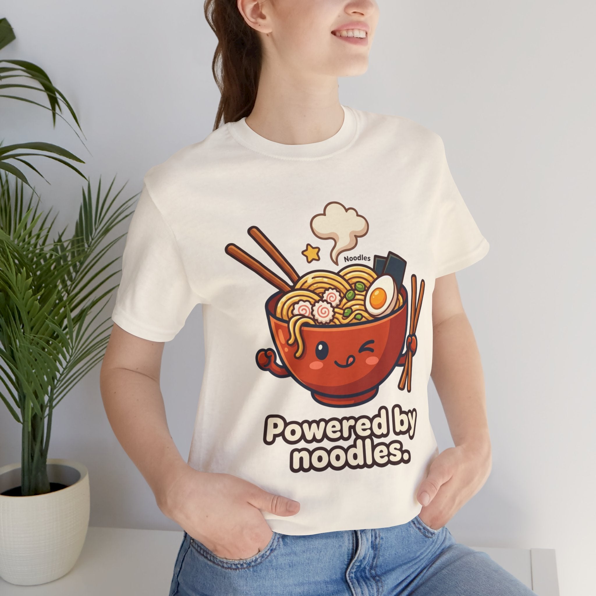 Powered by Noodles Ramen Graphic T-Shirt
