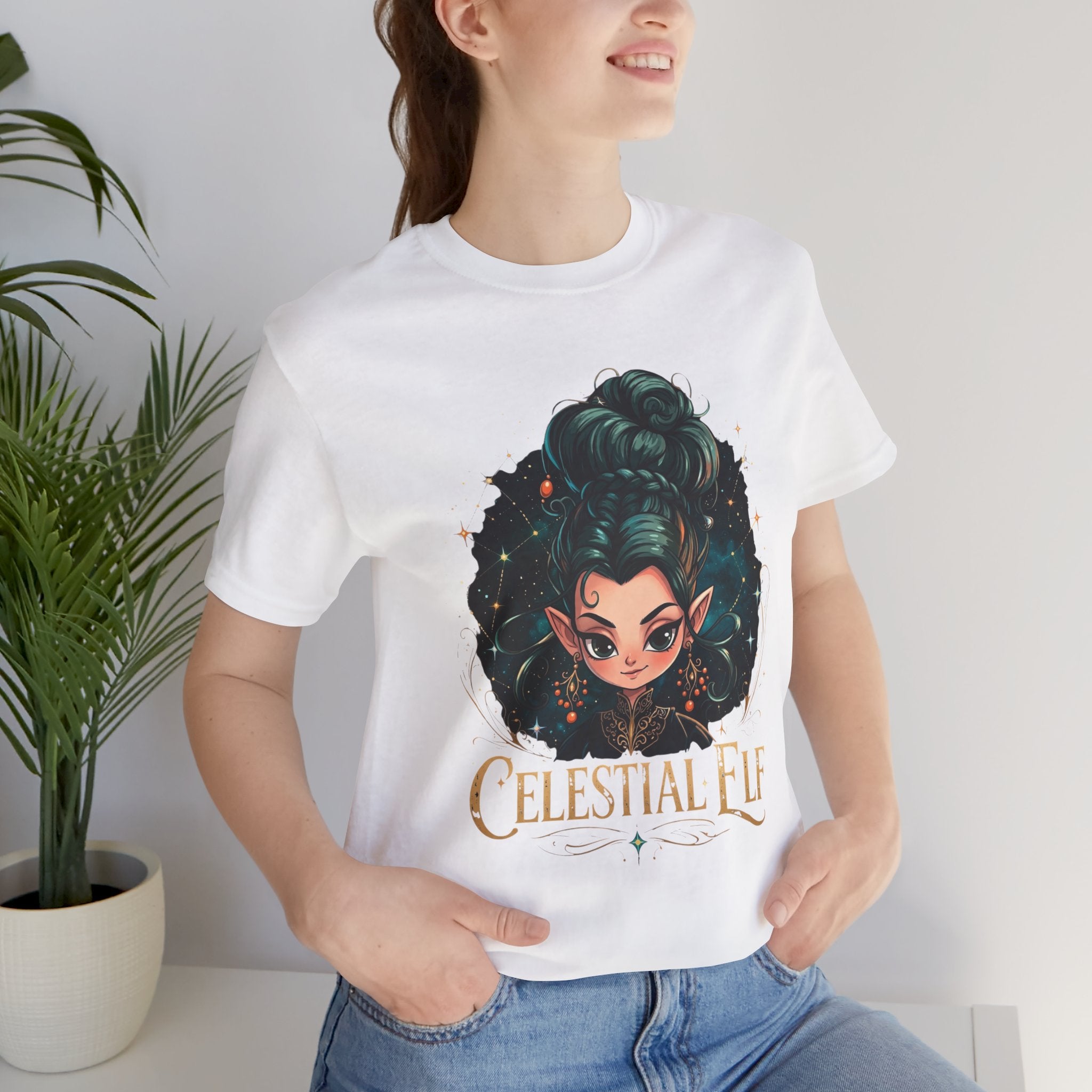 Celestial Elf Fantasy Tee — Cute Magical Girl Fairy T-Shirt