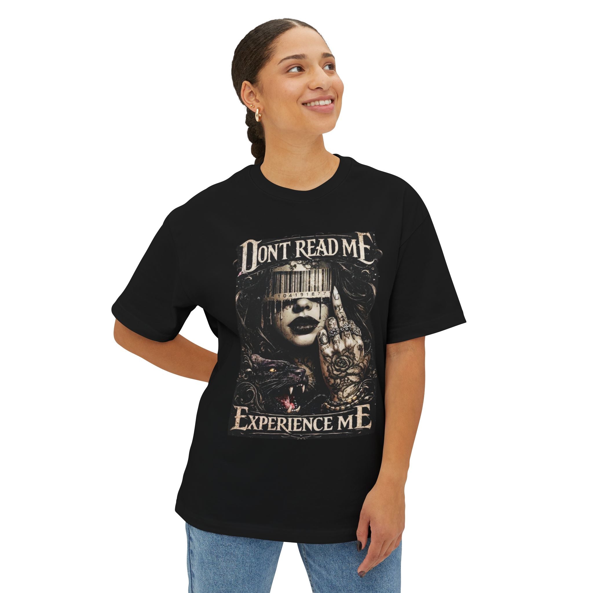 Decode Me If You Can Tee — Mystery Puzzle Graphic boxy T-Shirt