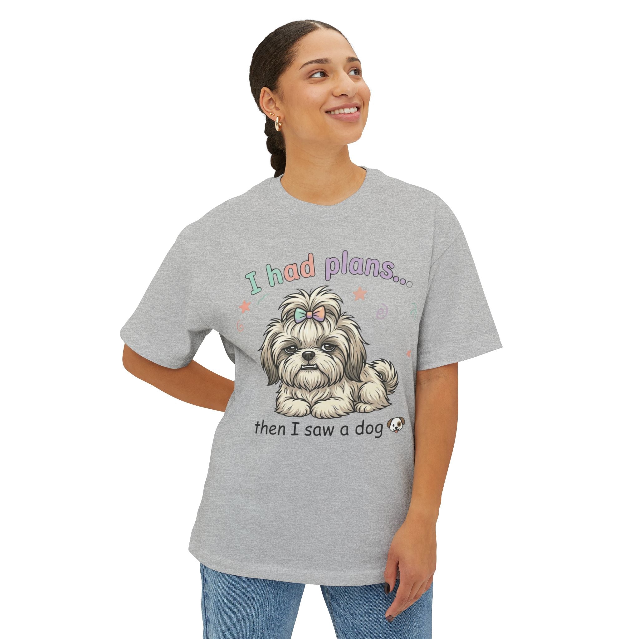 I Had Plans… Then I Saw a Dog T‑Shirt — Funny Dog Lover Tee