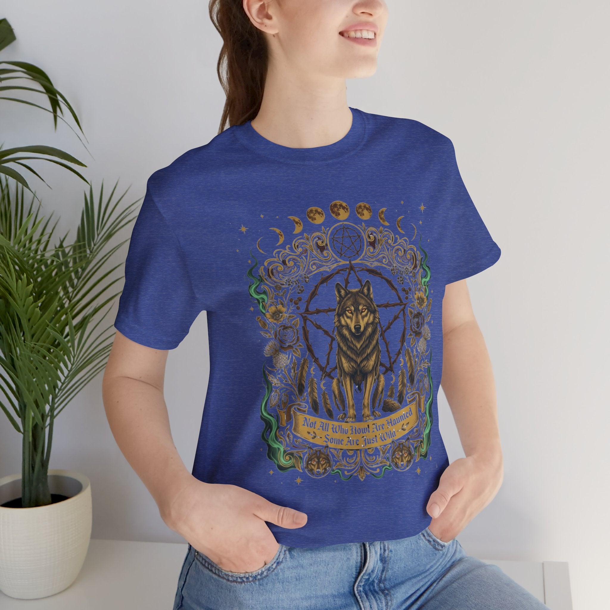 Wild Soul Wolf Mystic Moon T‑Shirt