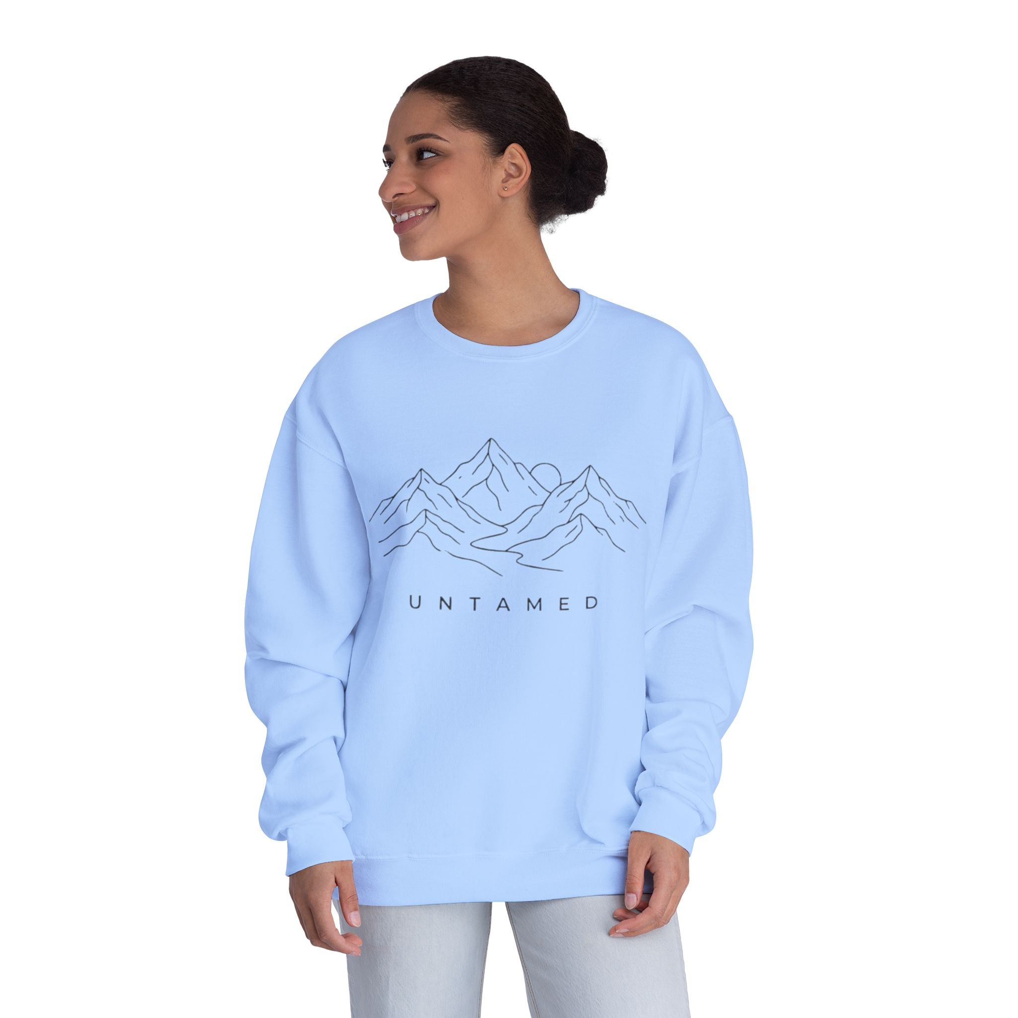 Untamed Minimal Mountain Crewneck Sweatshirt