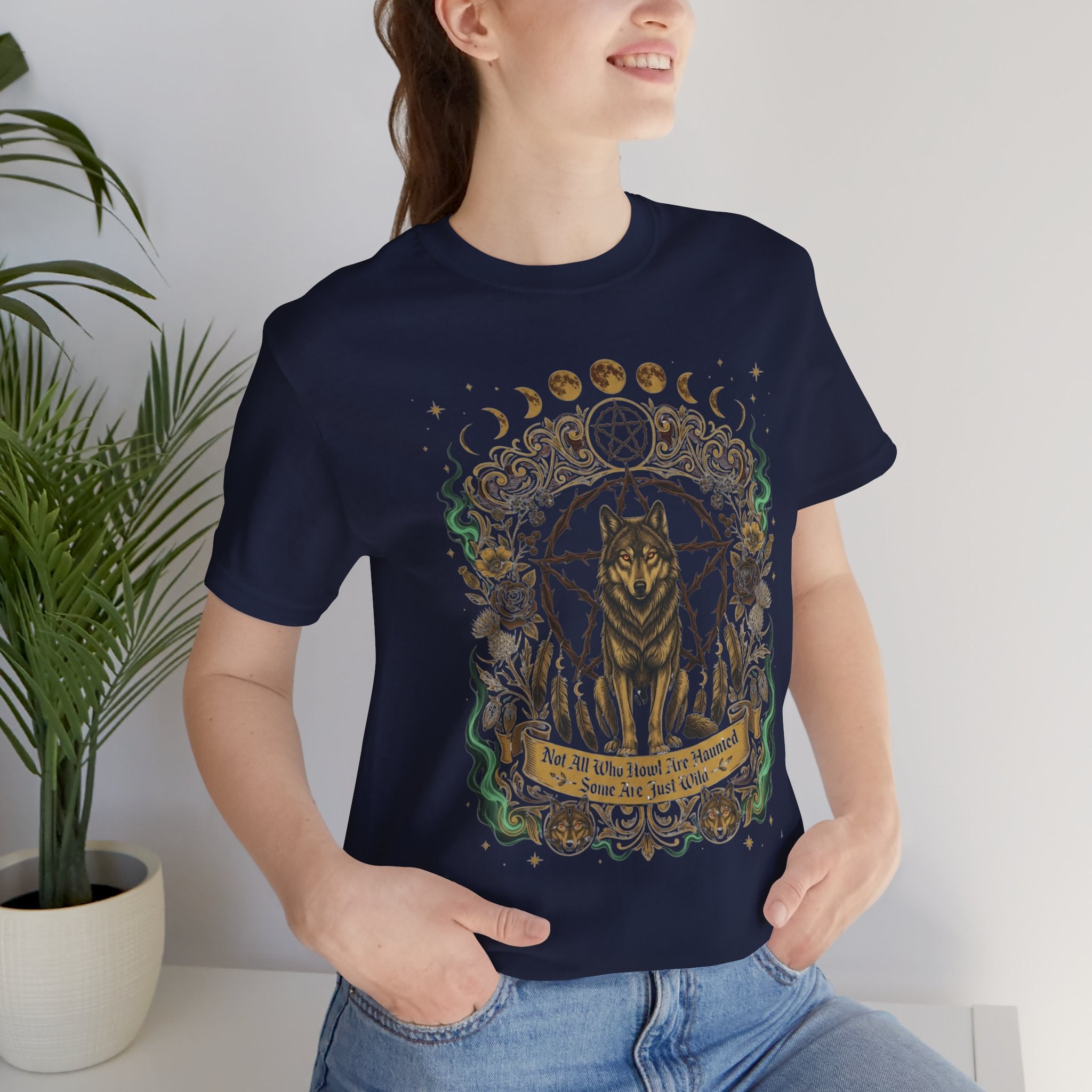 Wild Soul Wolf Mystic Moon T‑Shirt