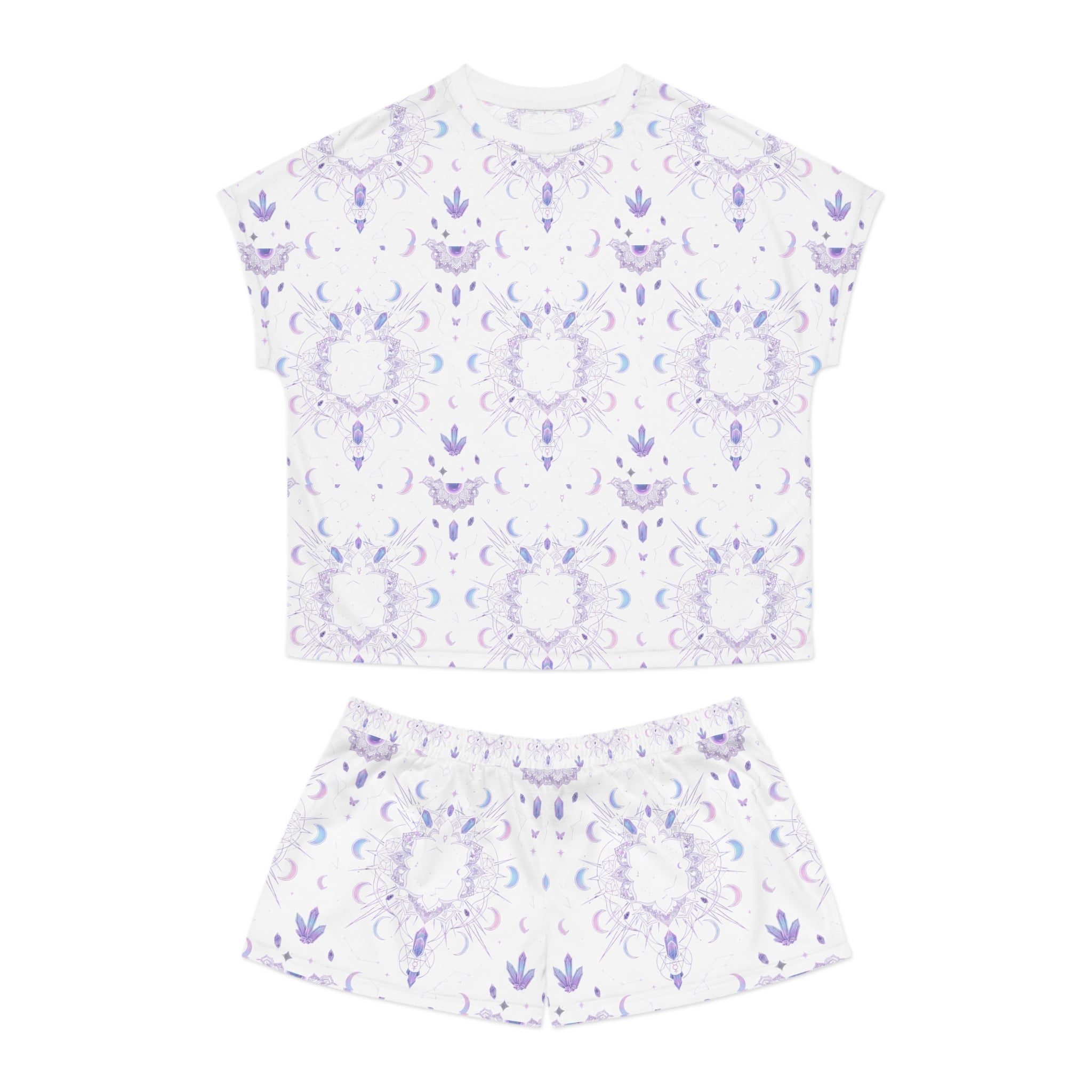 Celestial Women's Short Pajama Set — Star & Moon Sleepwear