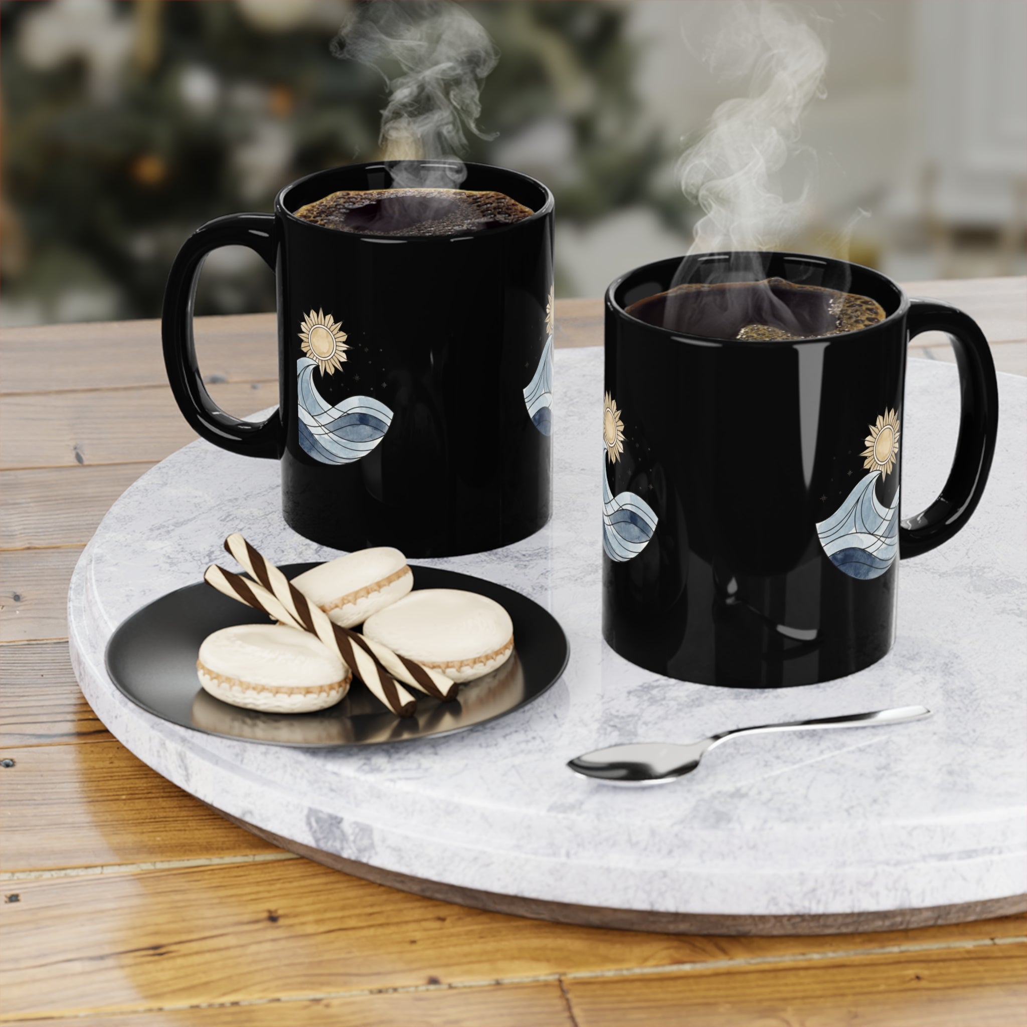 Blacks Aesthetic Coffee Mug, 11oz