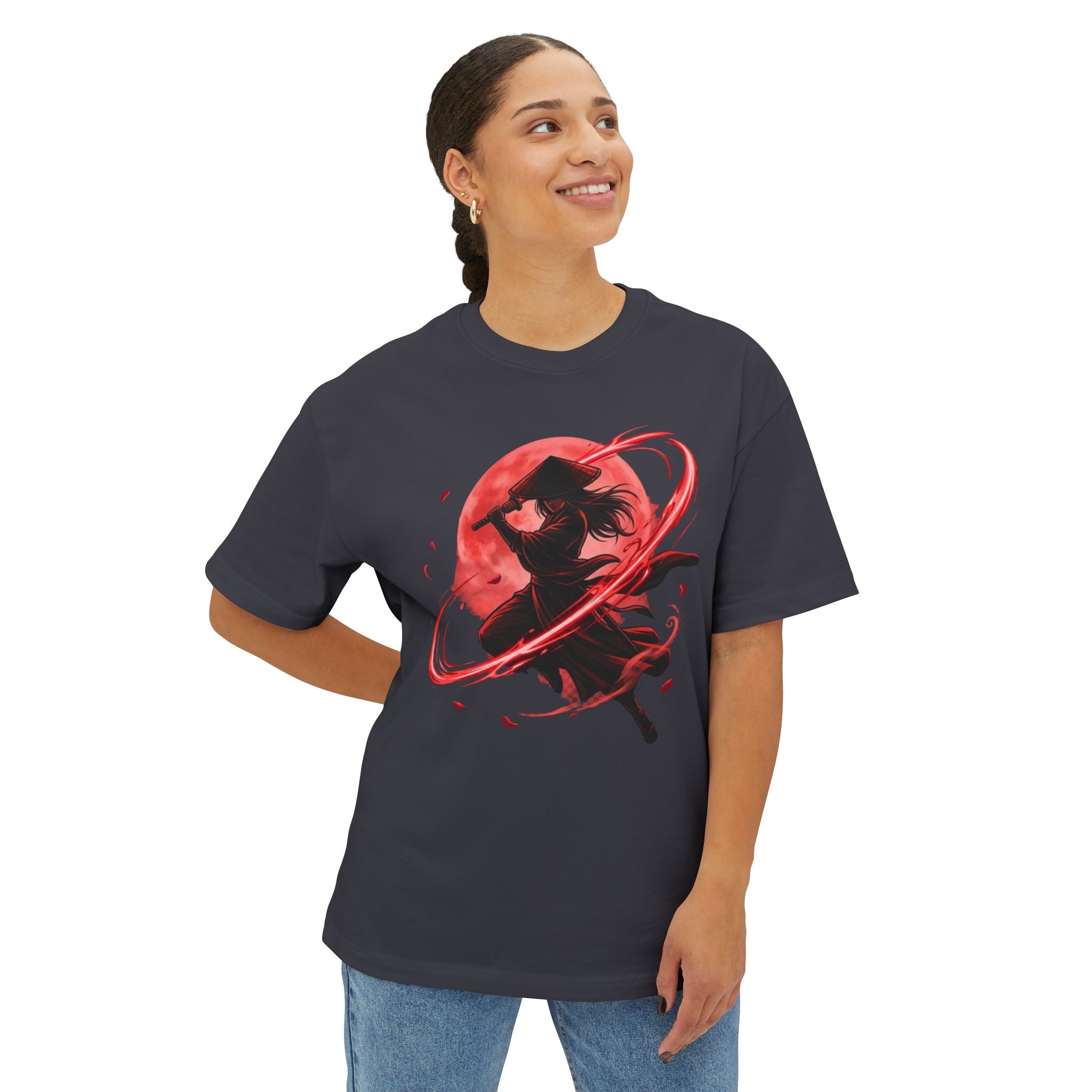 Crimson Samurai — Japanese Warrior Art Tee