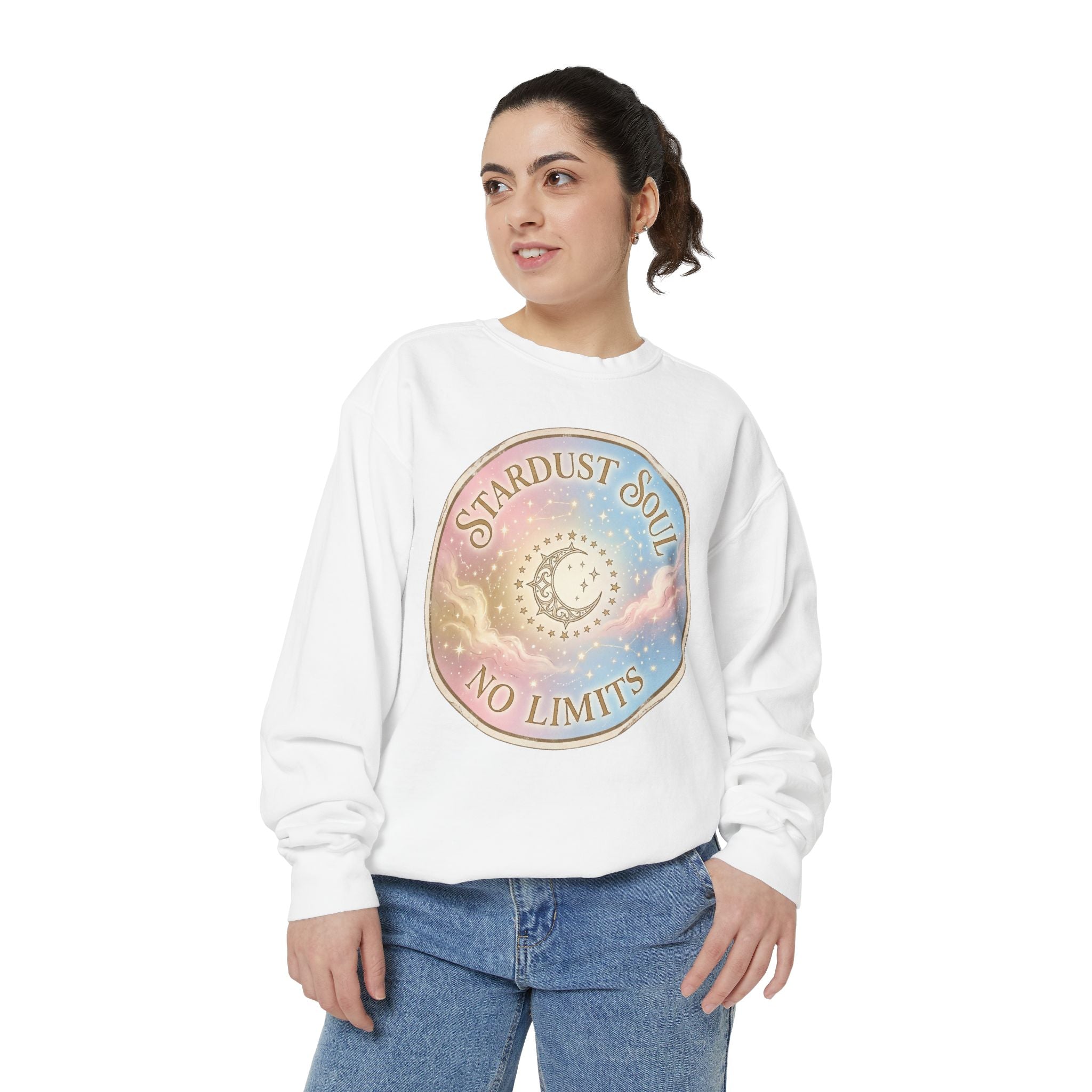 Stardust Soul Sweatshirt — "Stardust soul. No limits "
