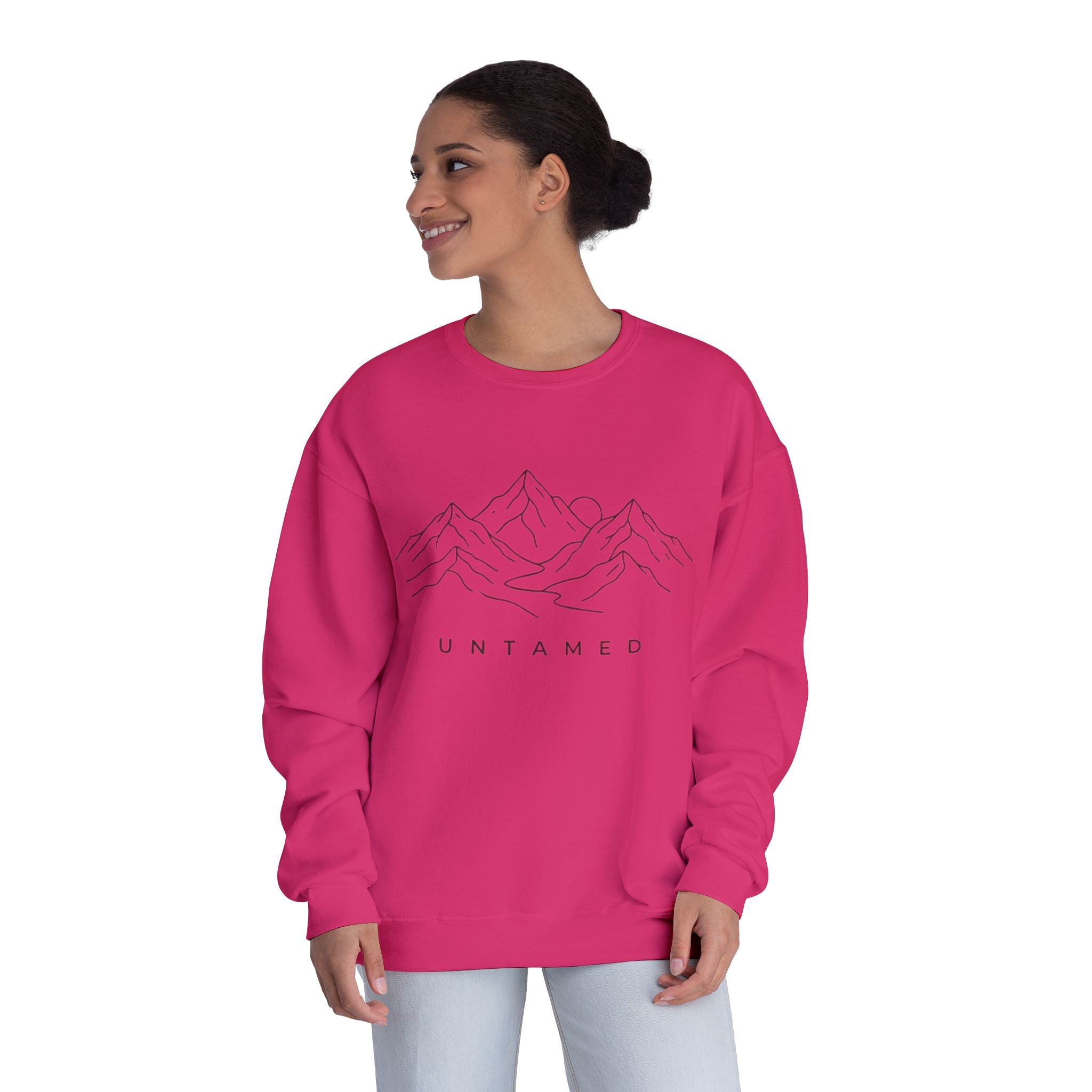 Untamed Minimal Mountain Crewneck Sweatshirt