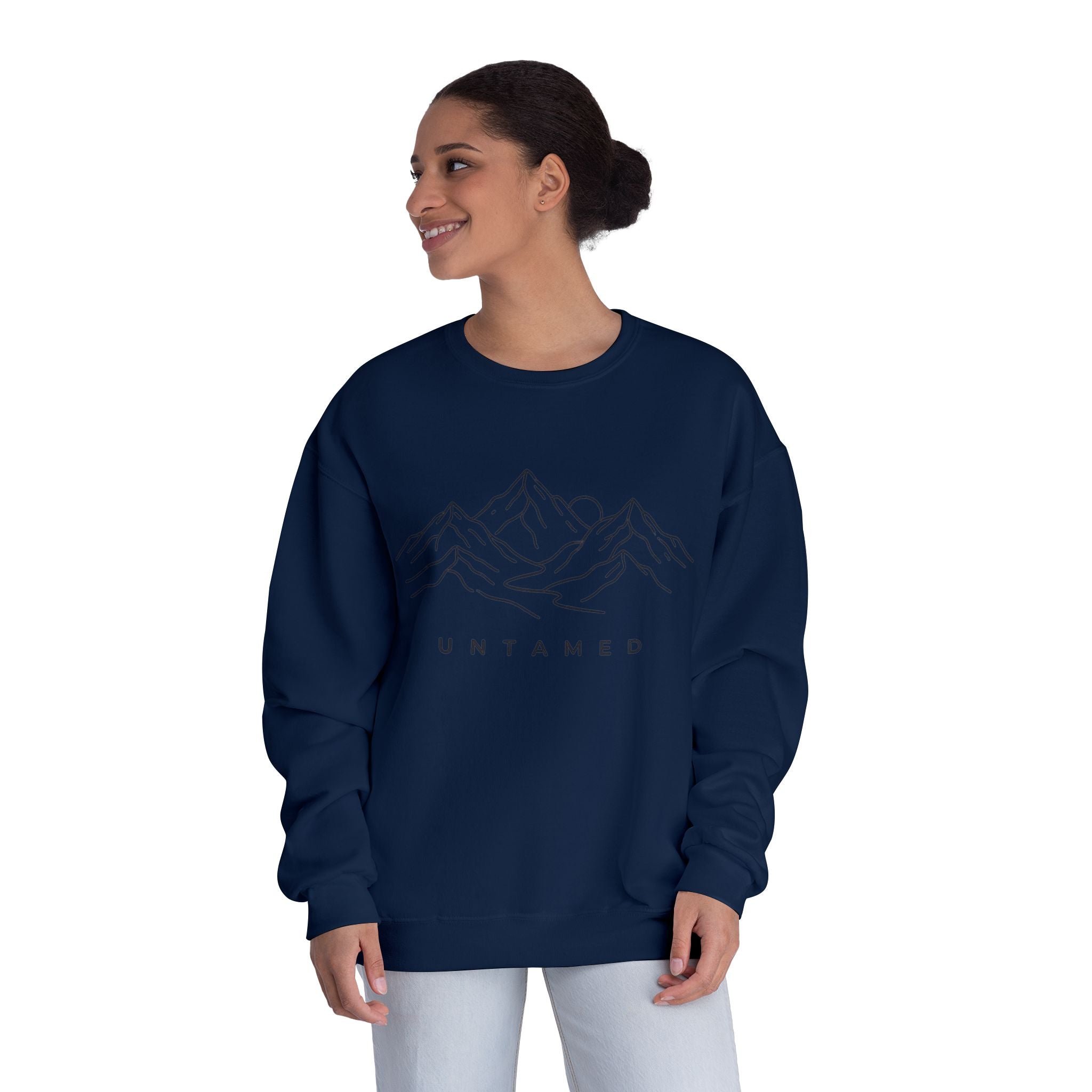 Untamed Minimal Mountain Crewneck Sweatshirt