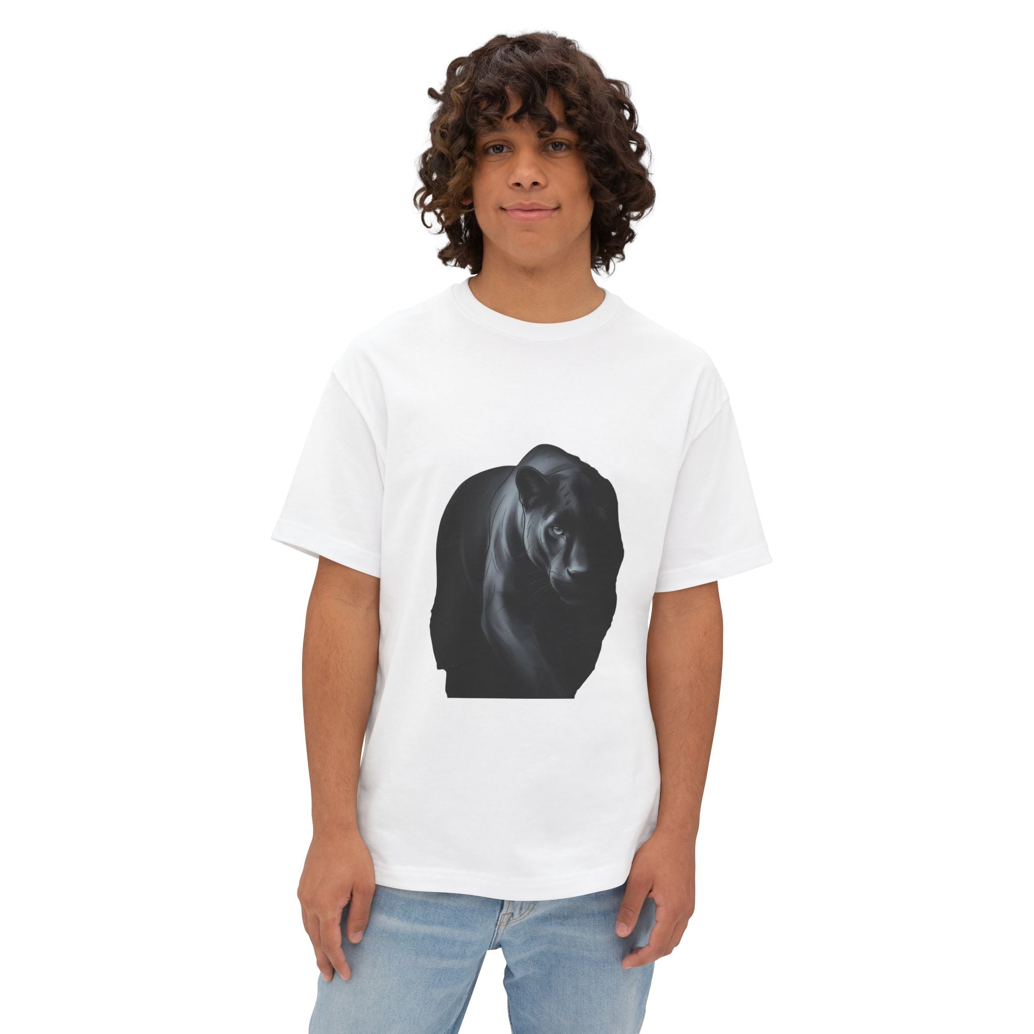 Midnight Panther Tee — Dark Minimal Graphic T-Shirt
