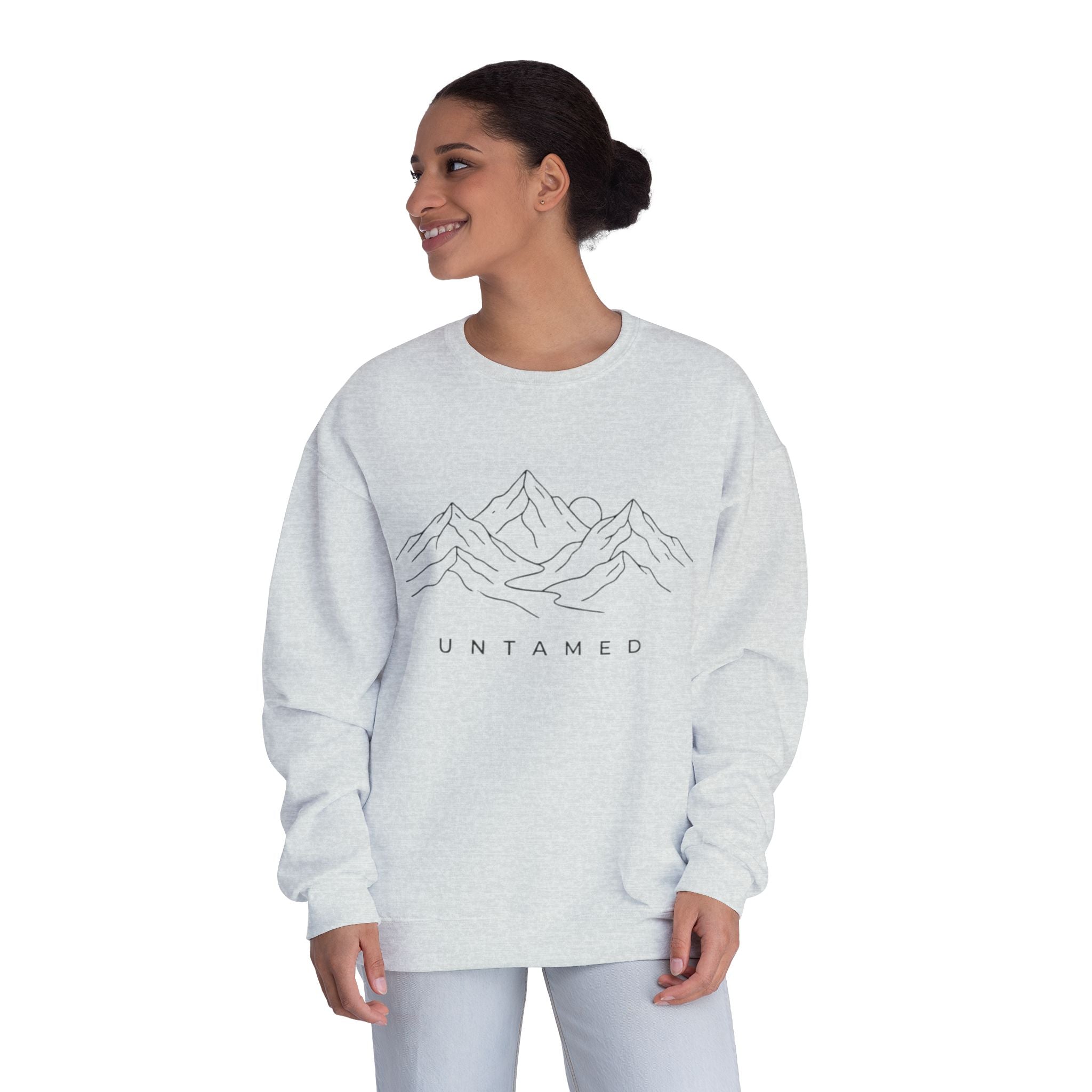 Untamed Minimal Mountain Crewneck Sweatshirt