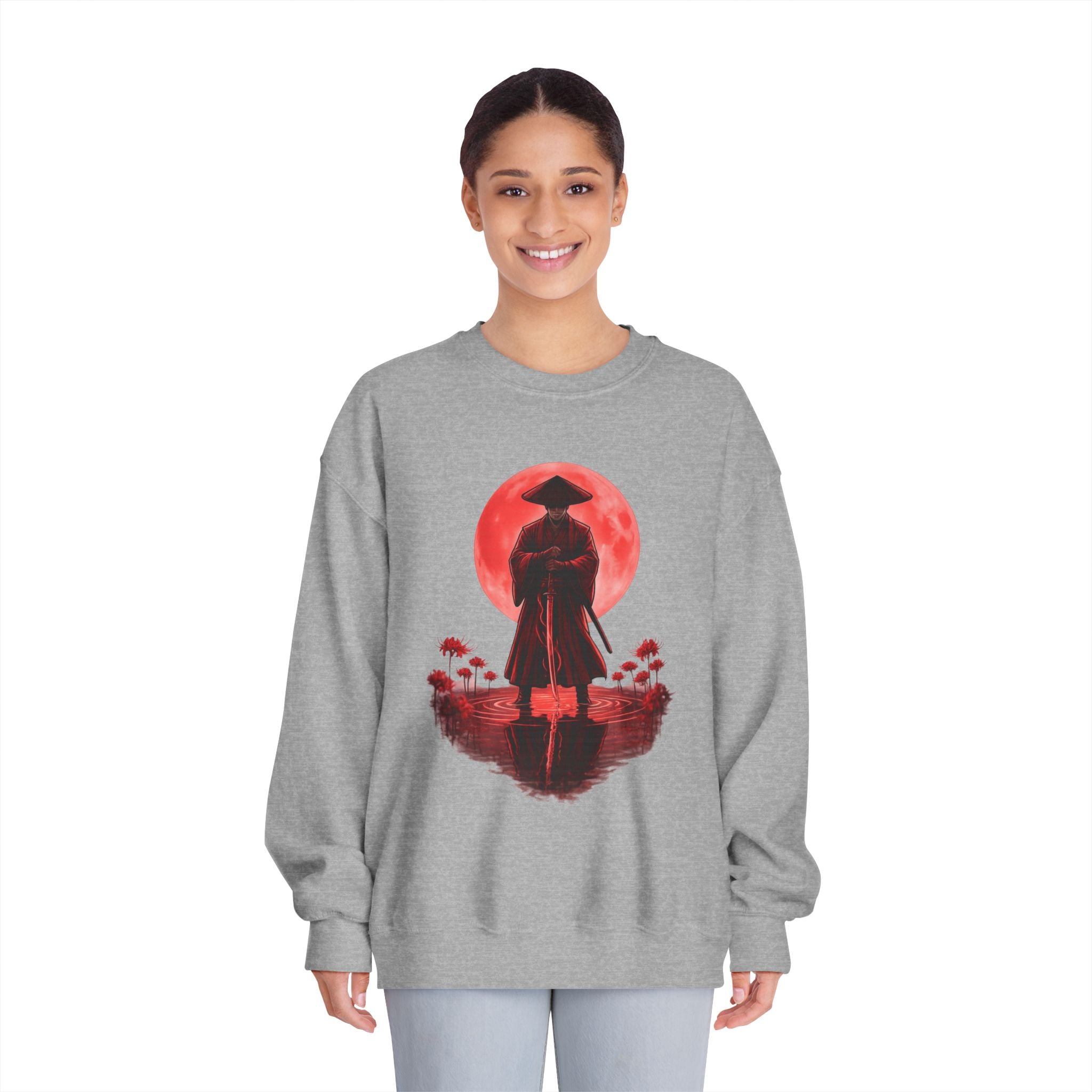 Crimson Samurai Sweatshirt – Bold Streetwear Statement